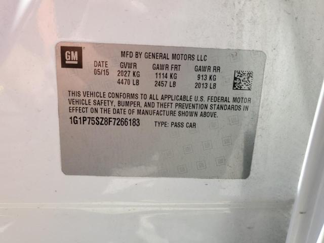 2015 CHEVROLET CRUZE 1G1P75SZ8F7266183
