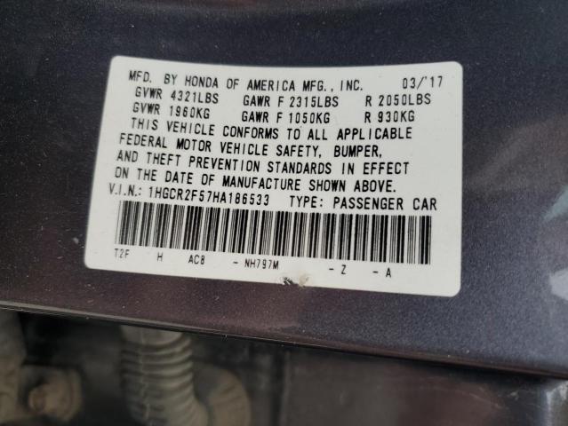 2017 HONDA ACCORD SPO 1HGCR2F57HA186533