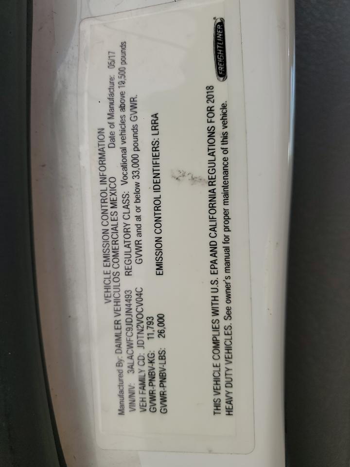 Lot #3186708993 2018 FREIGHTLINER M2 106 MED