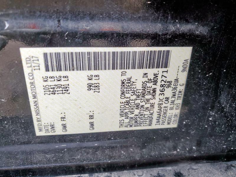 2018 NISSAN MAXIMA 3.5 - 1N4AA6AP8JC368271