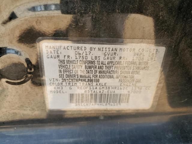 2017 NISSAN VERSA S - 3N1CN7AP4HL896159