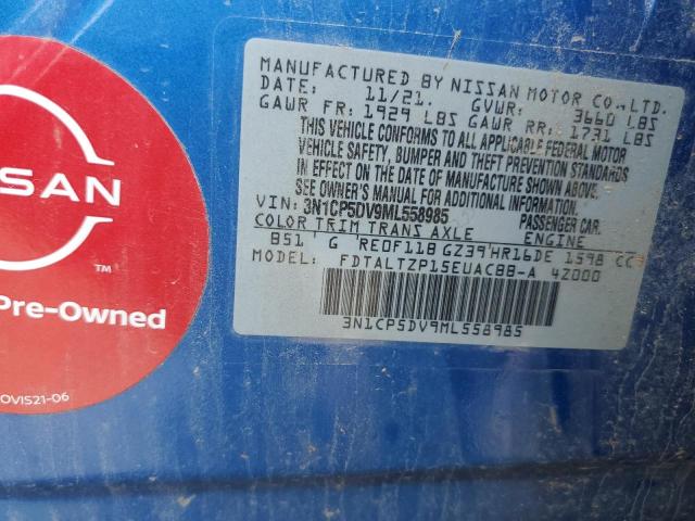2021 NISSAN KICKS SR - 3N1CP5DV9ML558985