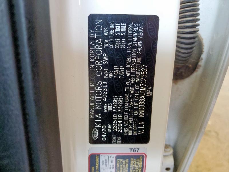 2021 KIA SOUL EX KNDJ33AU1M7125827