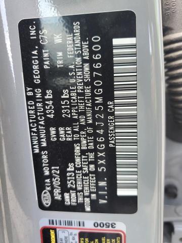 2021 KIA K5 GT LINE - 5XXG64J25MG076600