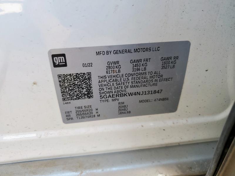 2022 BUICK ENCLAVE ES 5GAERBKW4NJ131847