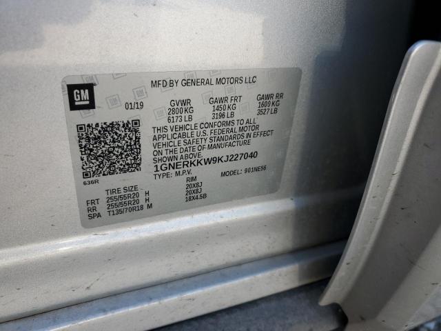 2019 CHEVROLET TRAVERSE P - 1GNERKKW9KJ227040