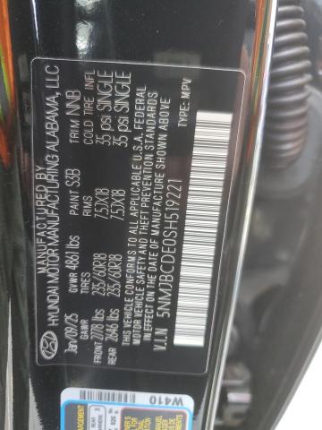 2025 HYUNDAI TUCSON SEL 5NMJBCDE0SH519221