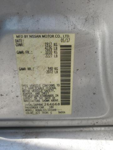 2017 NISSAN ALTIMA 2.5 - 1N4AL3AP4HC264668