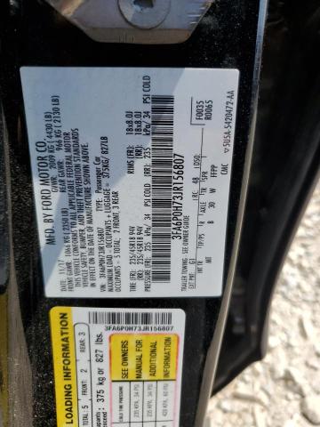 2018 FORD FUSION SE - 3FA6P0H73JR156807