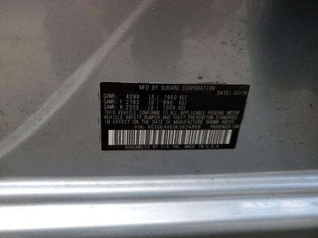 2019 SUBARU IMPREZA 4S3GKAA69K3624866