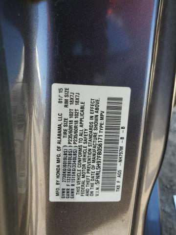 2015 HONDA ODYSSEY TO 5FNRL5H97FB056171