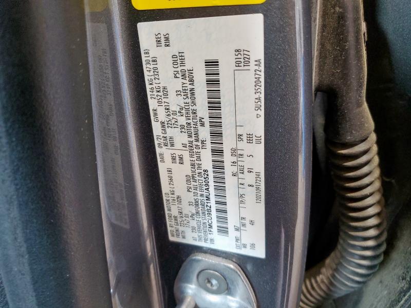 2021 FORD ESCAPE SE - 1FMCU9BZ1MUA90528