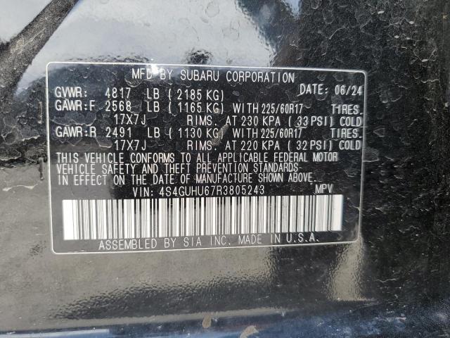 2024 SUBARU CROSSTREK WILDERNESS 4S4GUHU67R3805243