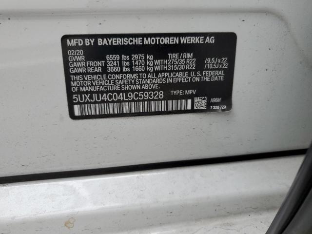 2020 BMW X5 M50I 5UXJU4C04L9C59328