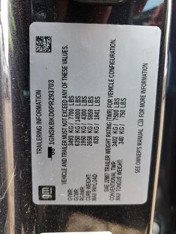 2023 CHEVROLET SUBURBAN K - 1GNSKBKD0PR293703