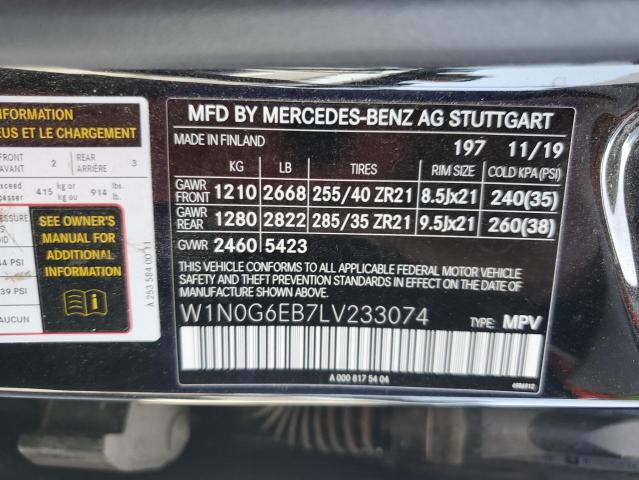 2020 MERCEDES-BENZ GLC 43 4MA - W1N0G6EB7LV233074