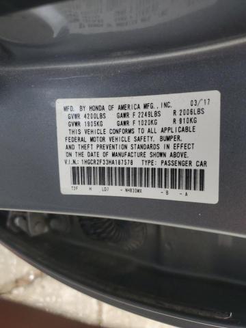 2017 HONDA ACCORD LX - 1HGCR2F33HA187578