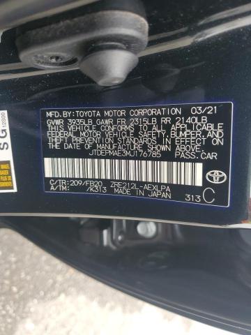 2021 TOYOTA COROLLA LE JTDEPMAE3MJ176785