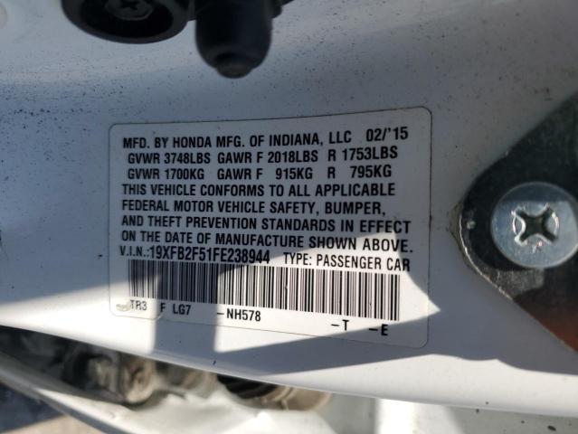 2015 HONDA CIVIC LX 19XFB2F51FE238944