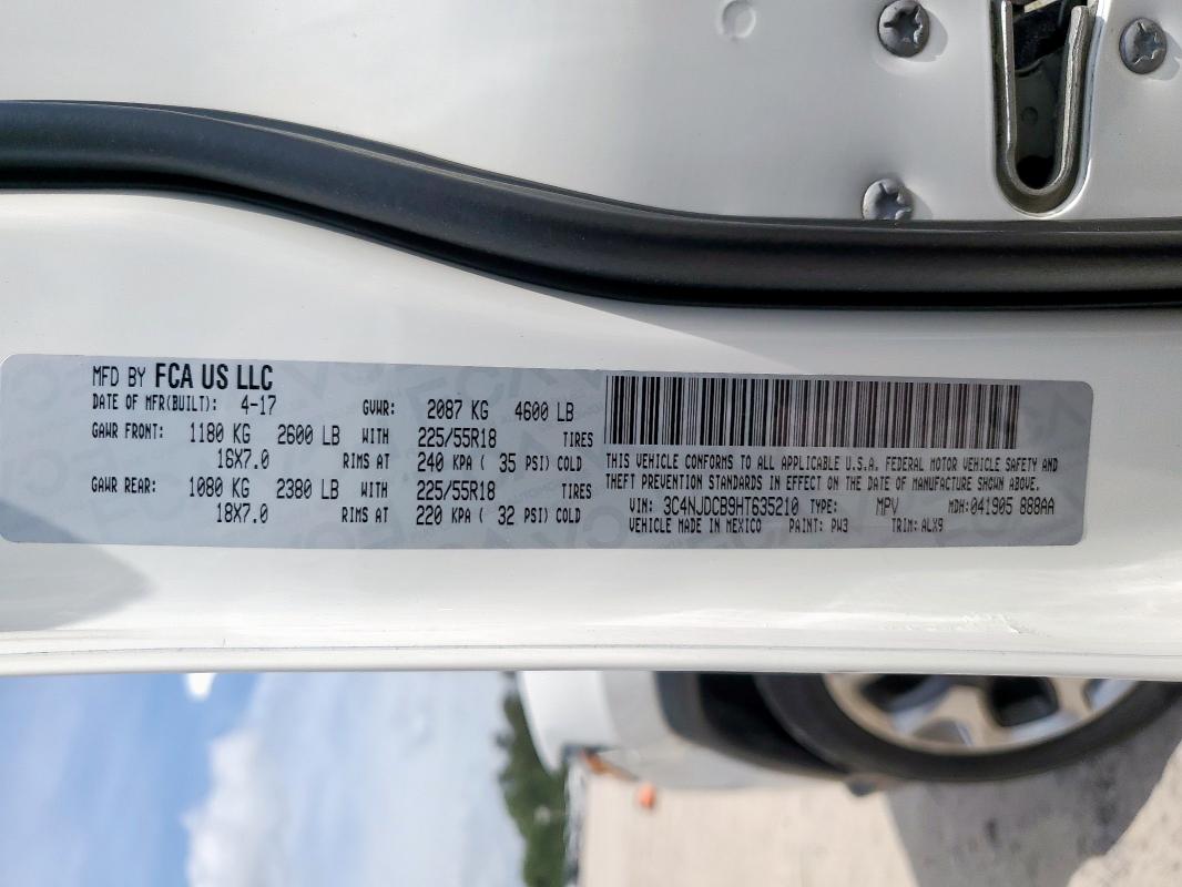 2017 JEEP COMPASS LI 3C4NJDCB9HT635210