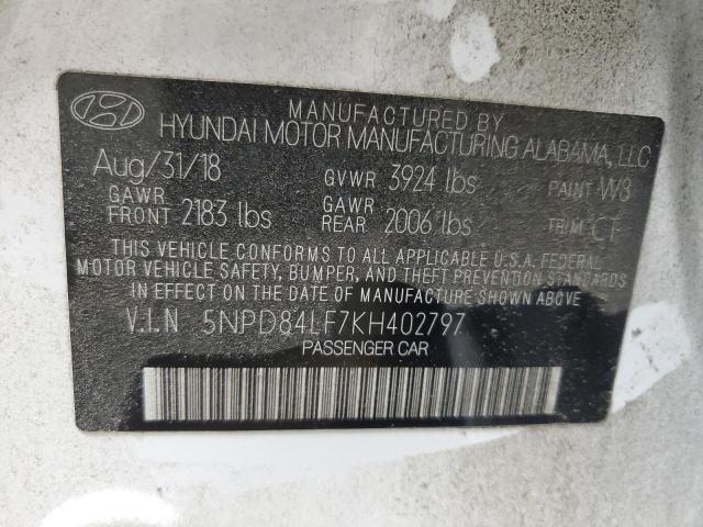 2019 HYUNDAI ELANTRA SE - 5NPD84LF7KH402797