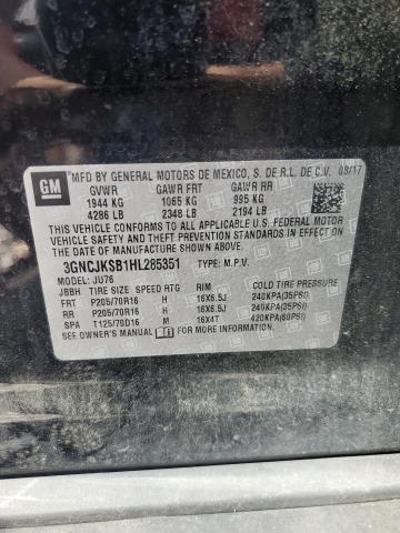 2017 CHEVROLET TRAX LS - 3GNCJKSB1HL285351