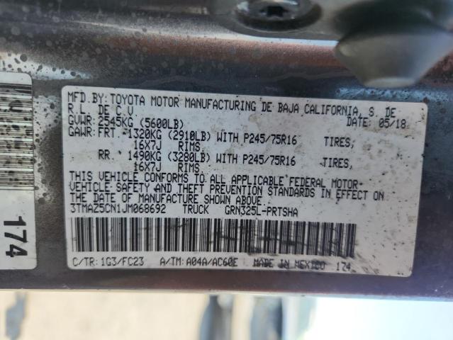 2018 TOYOTA TACOMA DOU - 3TMAZ5CN1JM068692