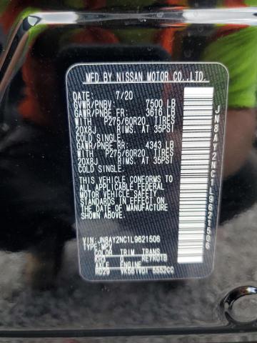 2020 NISSAN ARMADA SV JN8AY2NC1L9621506