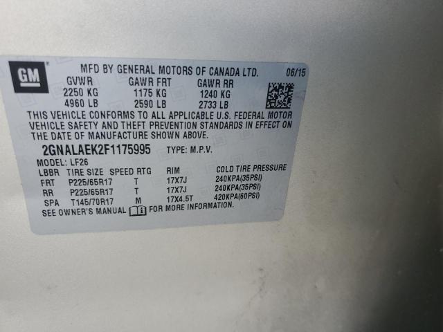 2015 CHEVROLET EQUINOX LS - 2GNALAEK2F1175995
