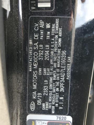 2020 KIA FORTE GT L 3KPF34AD7LE160396