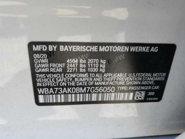 2021 BMW 228XI WBA73AK08M7G56050