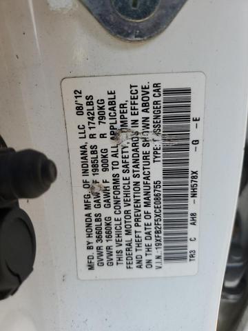 2012 HONDA CIVIC LX - 19XFB2F5XCE086755