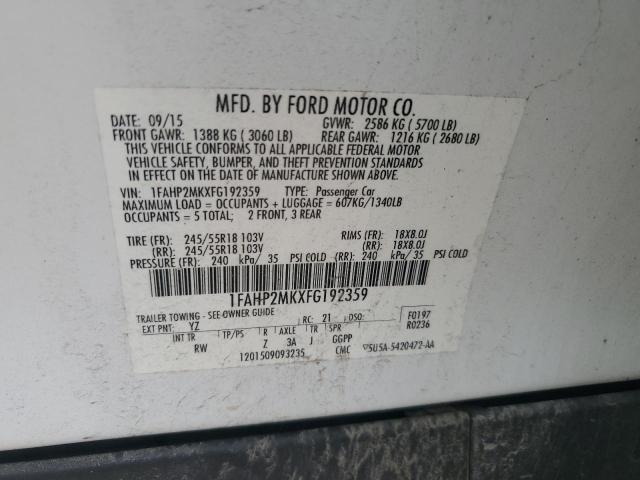 2015 FORD TAURUS POL 1FAHP2MKXFG192359