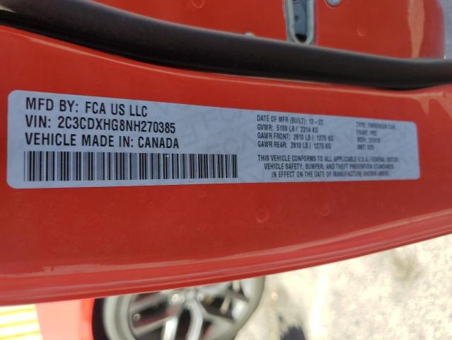 2022 DODGE CHARGER GT 2C3CDXHG8NH270385