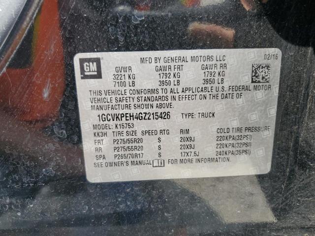 2016 CHEVROLET SILVERADO - 1GCVKPEH4GZ215426