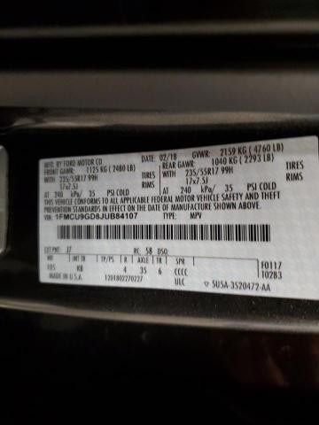 2018 FORD ESCAPE SE 1FMCU9GD8JUB84107