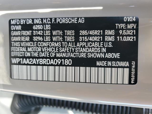 2024 PORSCHE CAYENNE - WP1AA2AY8RDA09180