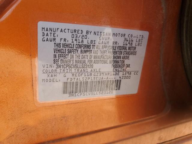 2020 NISSAN KICKS SV - 3N1CP5CV5LL523120