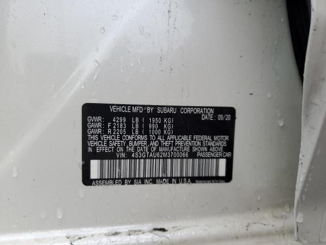 2021 SUBARU IMPREZA LI 4S3GTAU62M3700066
