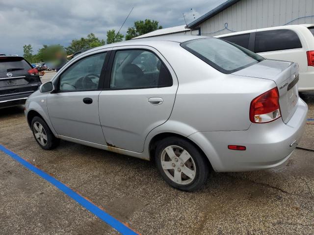 CHEVROLET AVEO BASE 2006 silver  gas KL1TD566X6B554368 photo #3
