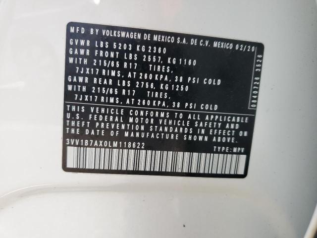 2020 VOLKSWAGEN TIGUAN S 3VV1B7AX0LM118622