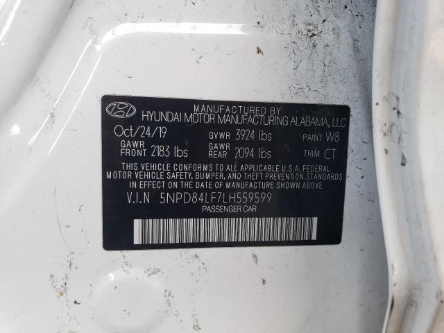 2020 HYUNDAI ELANTRA SE 5NPD84LF7LH559599