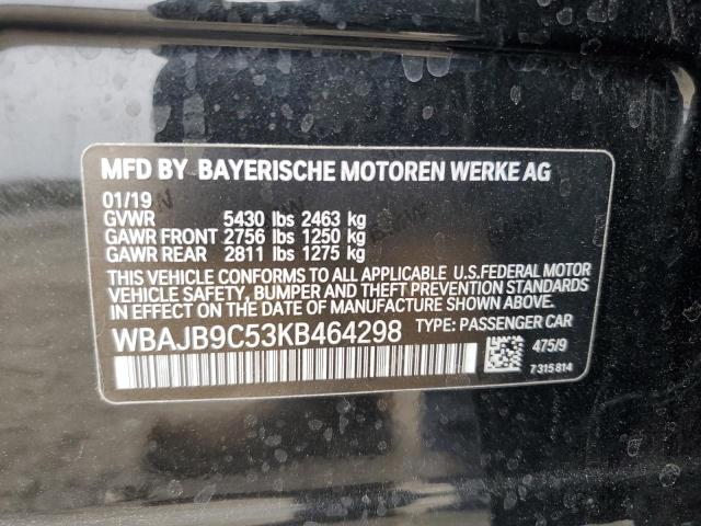 2019 BMW M550XI WBAJB9C53KB464298