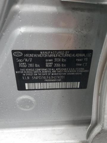 2018 HYUNDAI ELANTRA SE - 5NPD74LF6JH274201