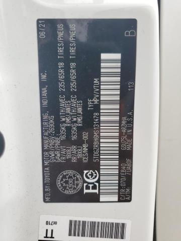 2021 TOYOTA HIGHLANDER - 5TDGZRBH6MS131478