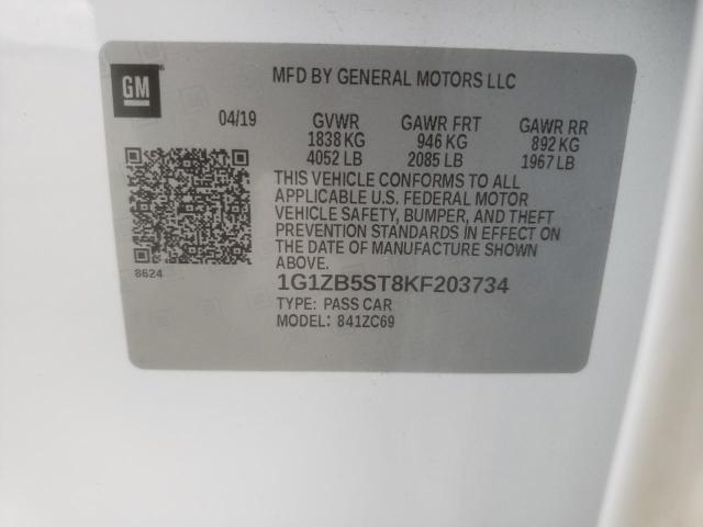 2019 CHEVROLET MALIBU LS #3301823354