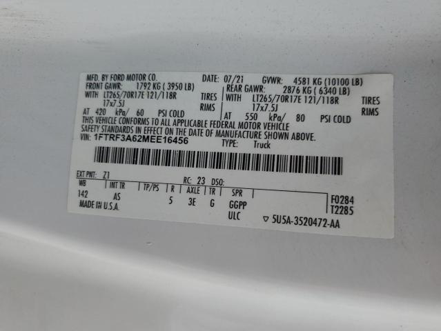 2021 FORD F350 SUPER - 1FTRF3A62MEE16456