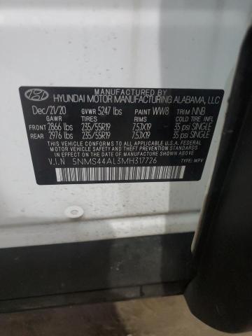 2021 HYUNDAI SANTA FE L - 5NMS44AL3MH317726