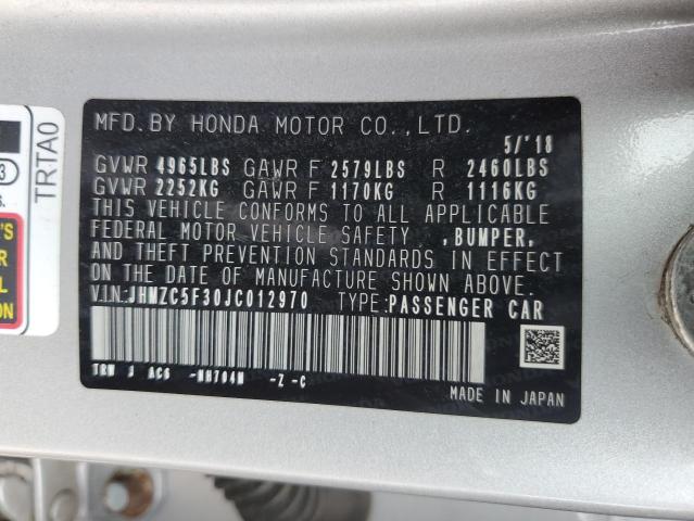 2018 HONDA CLARITY TO JHMZC5F30JC012970