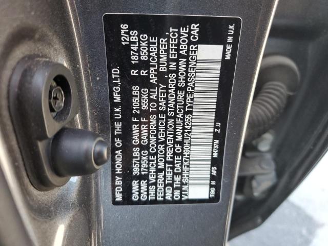 2017 HONDA CIVIC SPOR - SHHFK7H90HU214255